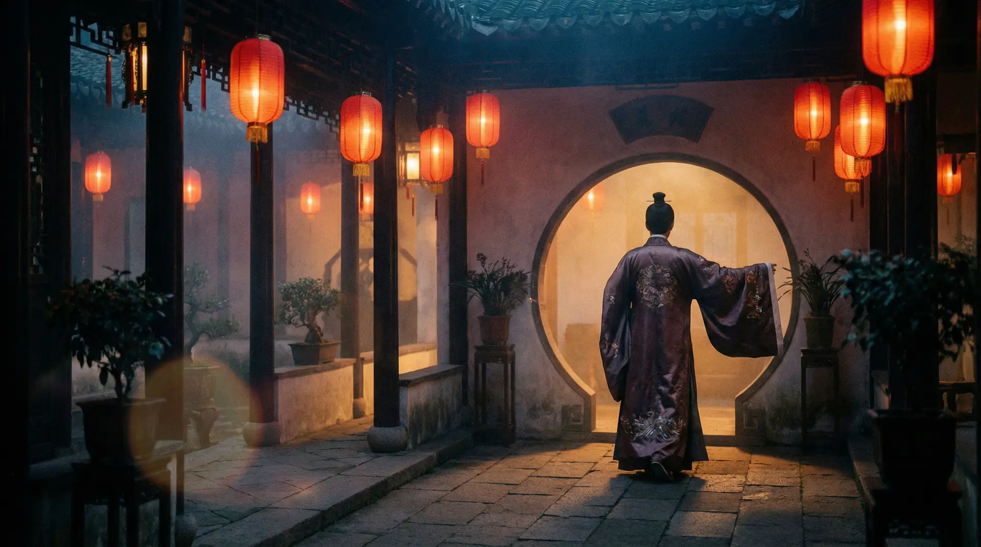 无限臀山 国产精品频道，传统中式庭院中的光影诗意